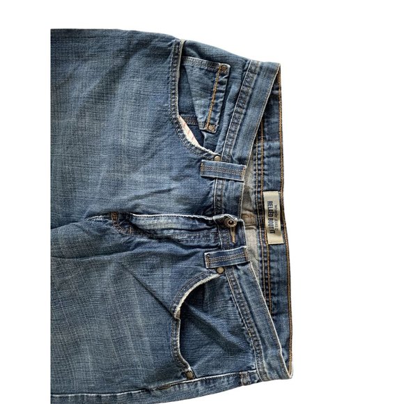 Wrangler Mens Size 33x31 Bootcut Relaxed Jeans Blue - Picture 2 of 6